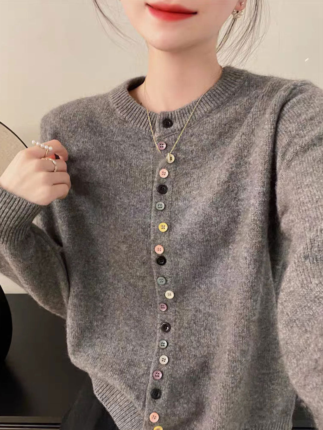 Aaliyah™ | Elegant Knit Cardigan with Buttons
