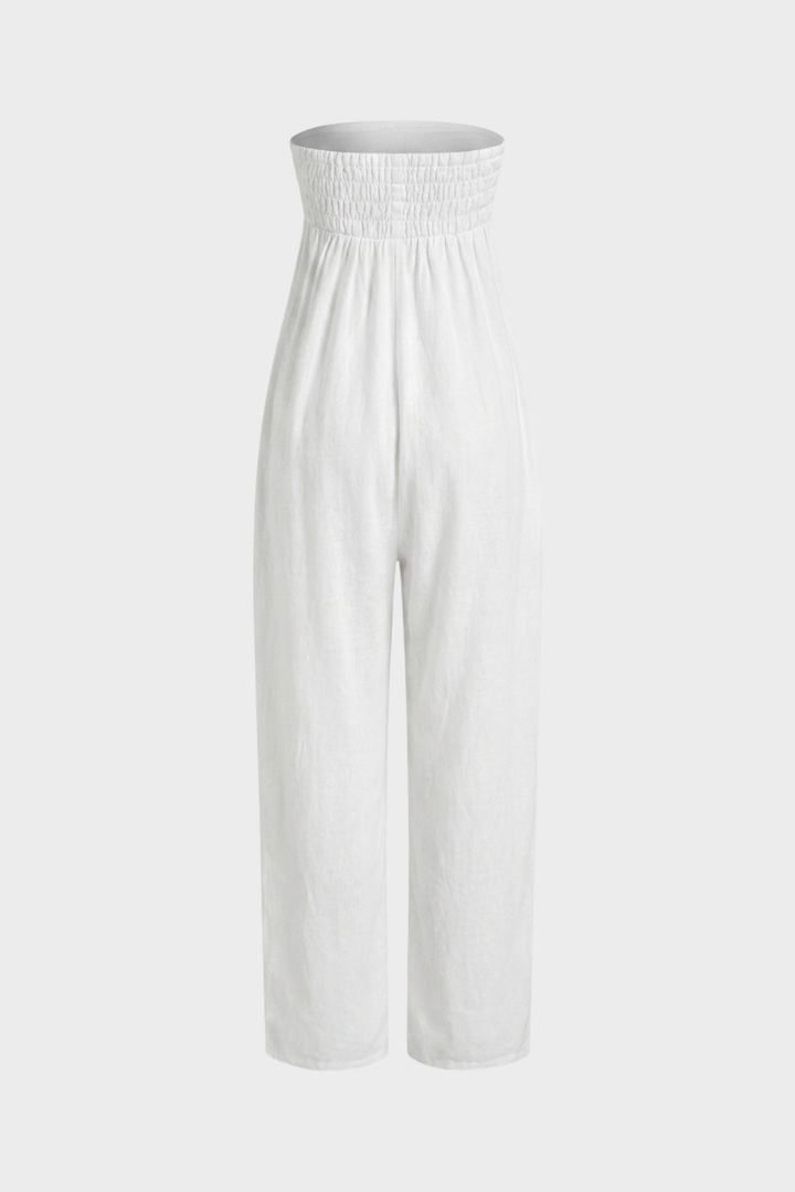 Women's Bandeau Jumpsuit Sleeveless, view 3 - Elena Harper