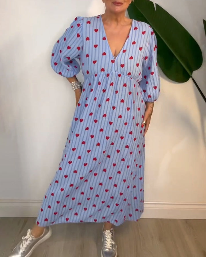 Sophia Sweet Heart Flow Maxi Dress - Elena Harper