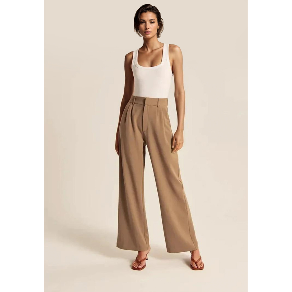 MERILYN - TAPERED WIDE LEG TROUSERS