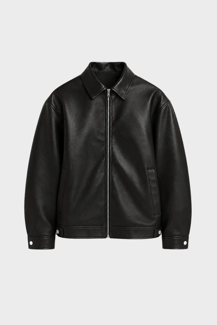 Men's Jacket with Zipper and Collar