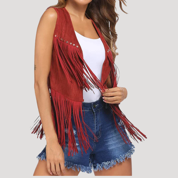 Women’s Open Fringe Vest