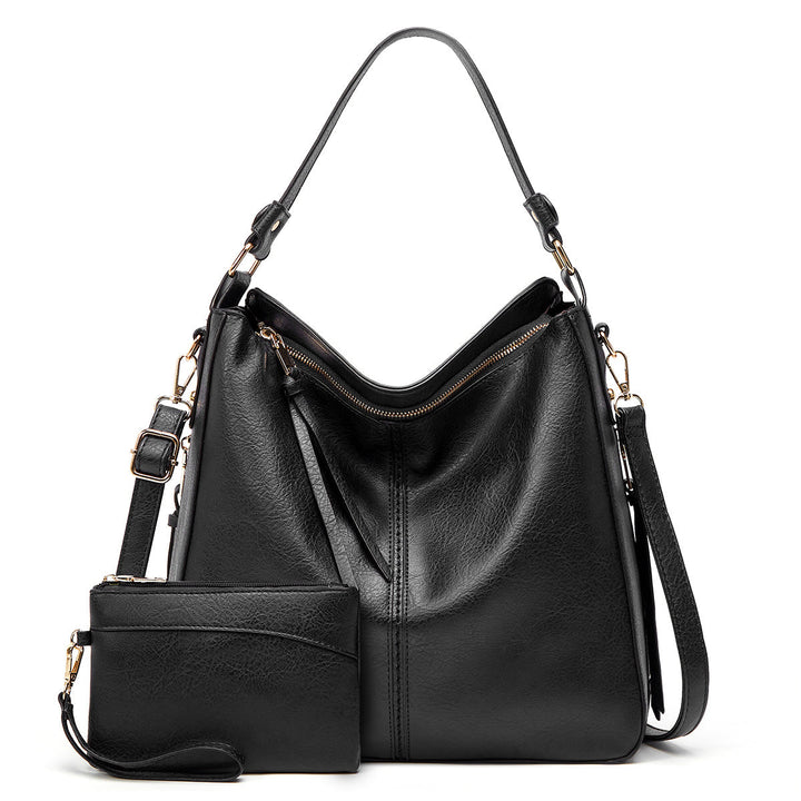 Agathe Anti-theft Leather Bag + Free Pouch - Elena Harper