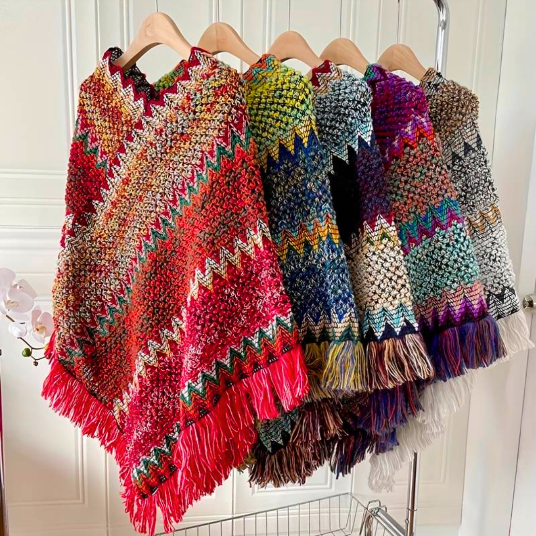 Louisa - Women's Boho-Inspired Poncho