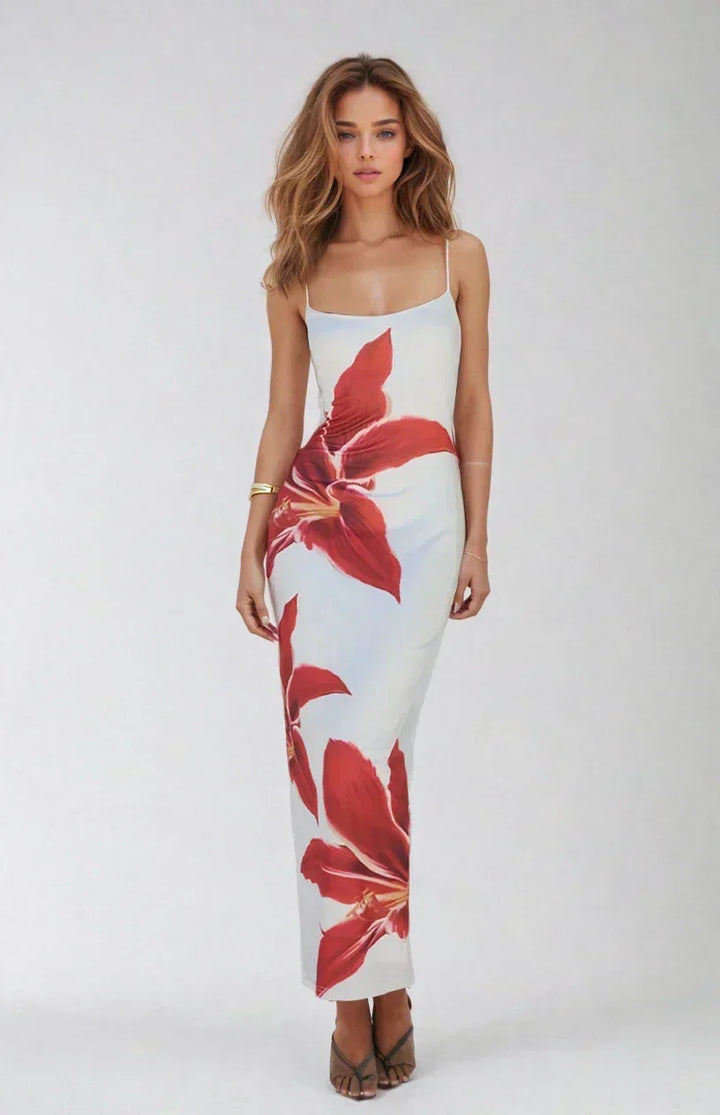 The Tropical Bloom Maxi Dress