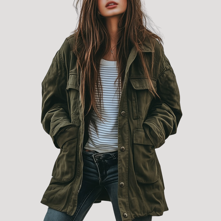 Oversized Utility Jacket for Women