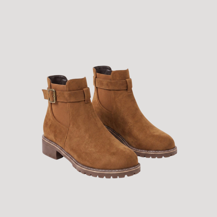 Women’s Chelsea Boots with Thick Sole and Buckle