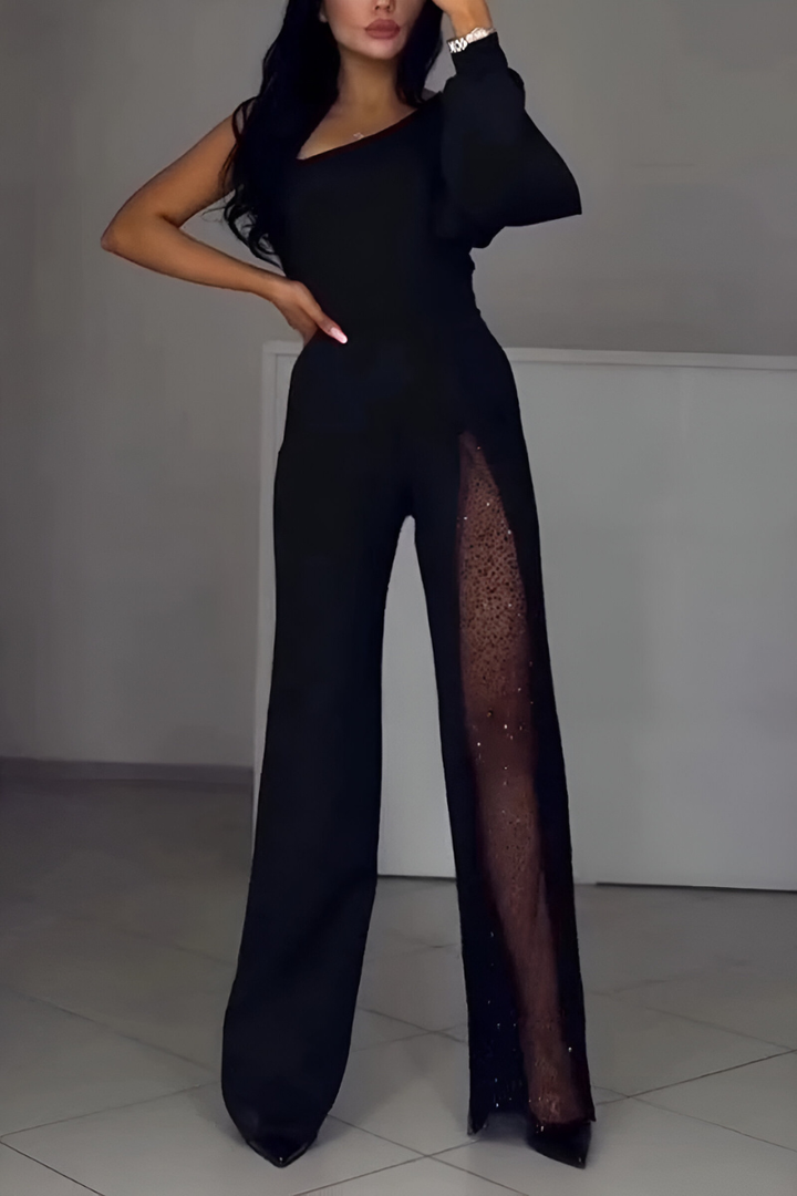 Yasmira | Women's Elegant Jumpsuit with Asymmetrical Design
