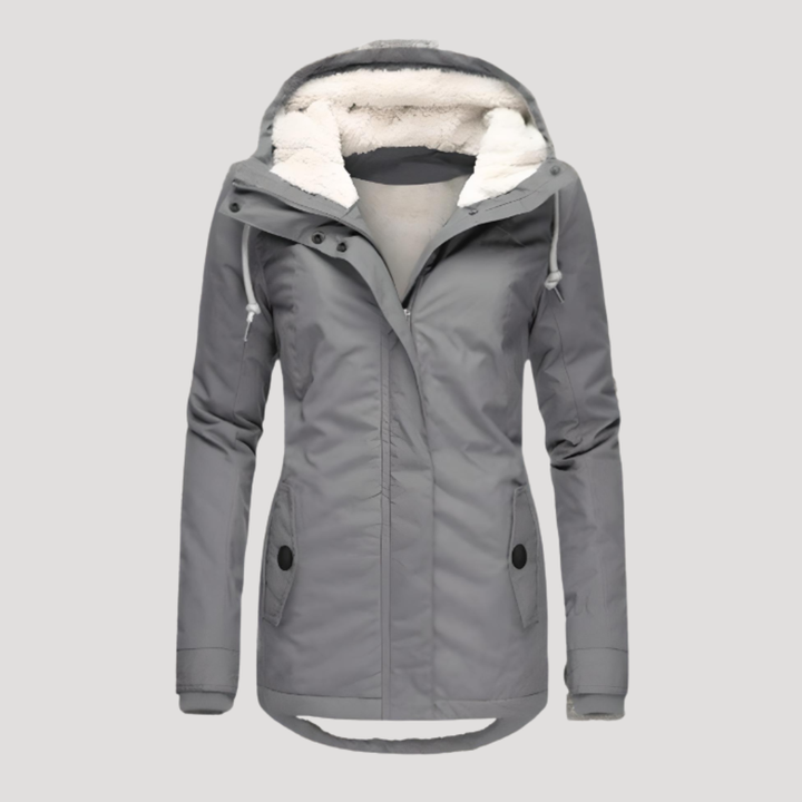 Women's Hooded Borg-Lined Jacket