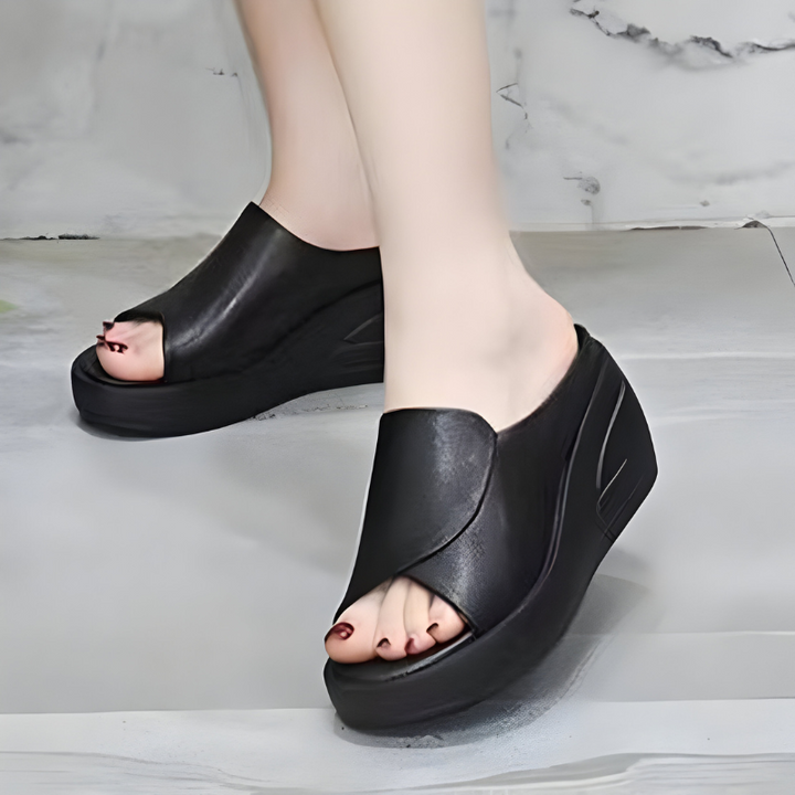 Cassandra Gentle Support Platform Sandals - Elena Harper