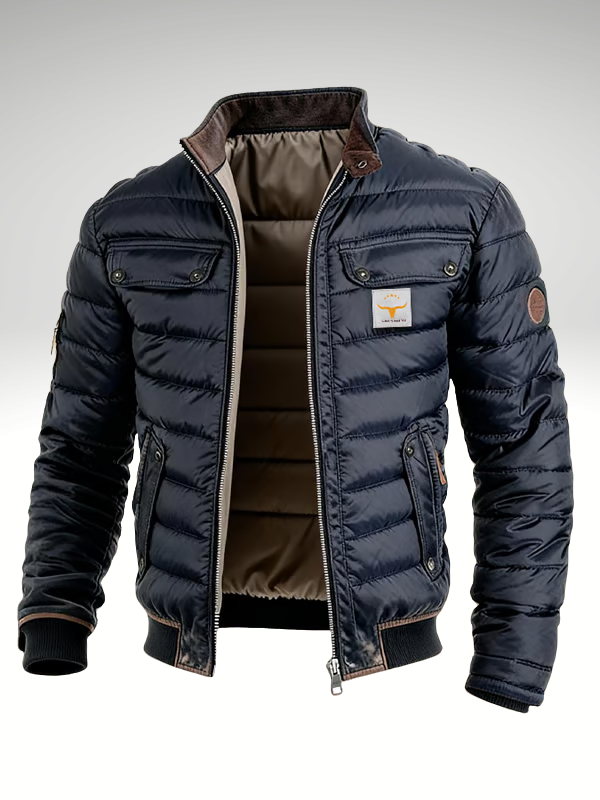 Atlas Insulated City Jacket with Flexible Warm Build for Men - Elena Harper