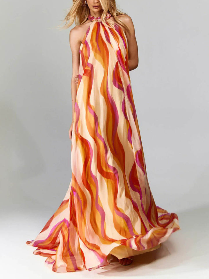 Marlyn Backless Maxi Dress With Halter Neck - Elena Harper