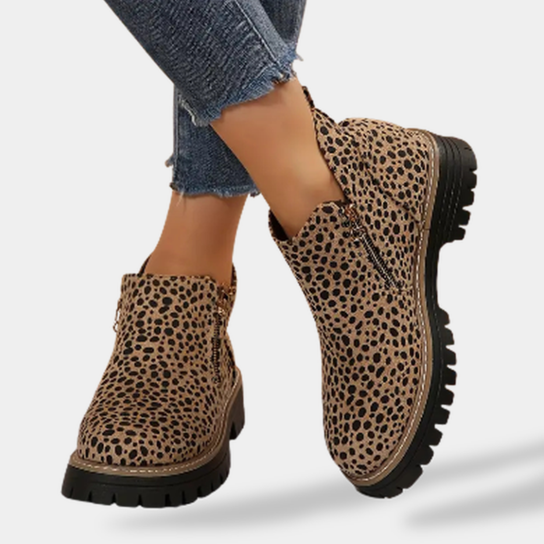 Almeria Cushioned Ankle Boots with Non Slip Sole for Women - Elena Harper