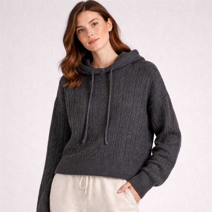 Ladies Oversized Fit Hoodie with Structured Hood