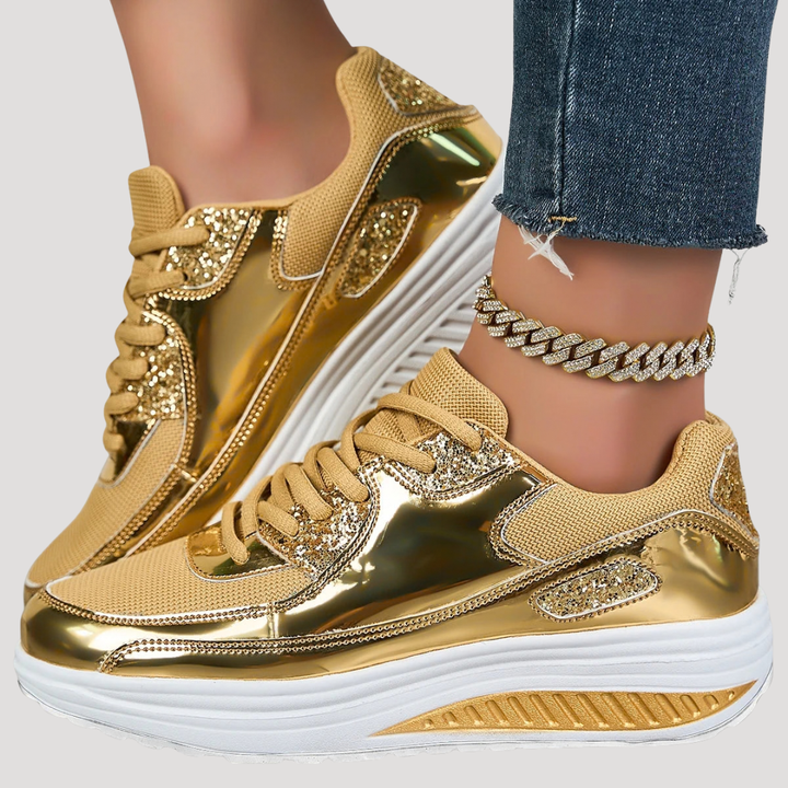 Shiny Platform Women's Sneakers