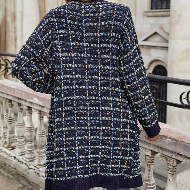 Warm Colorful Casual Cardigan