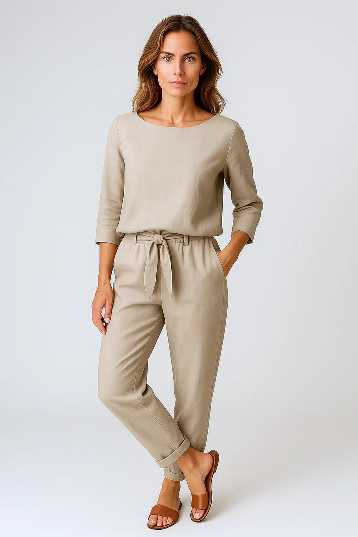 Aimee Elegant Two-Piece Set, view 6 - Elena Harper