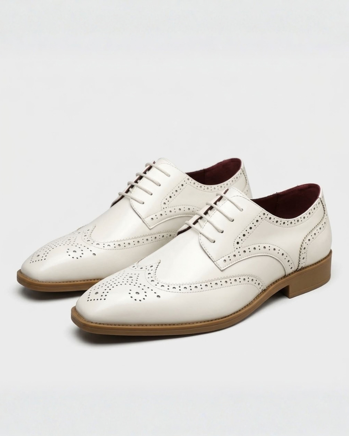 Brogue Lace-Up Dress Shoes For Men