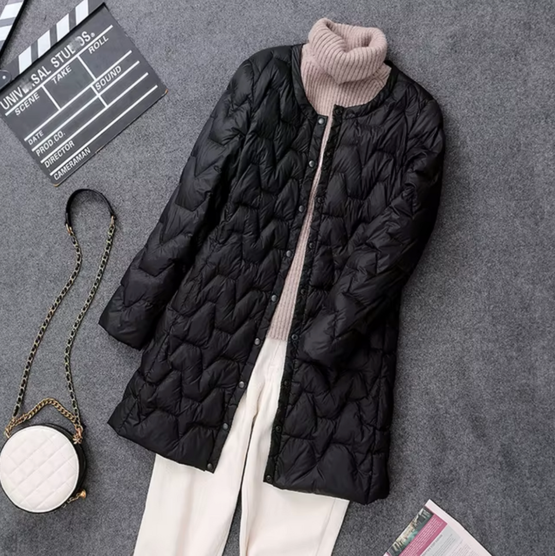 Women's Elegant Puffer Jacket - Stay Warm in Style