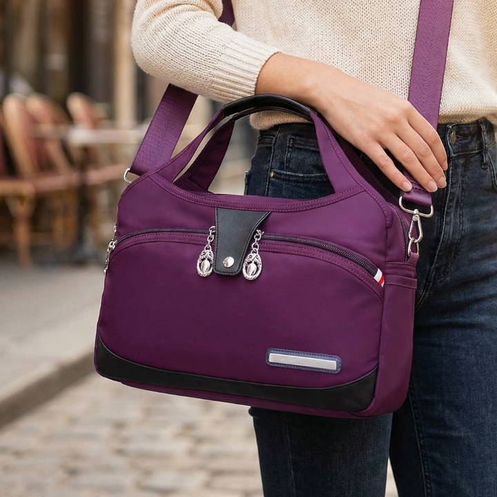 Carreau Multi Pocket Crossbody Bag - Elena Harper