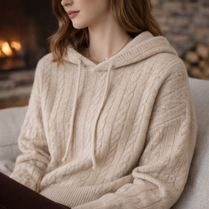 Ladies Oversized Fit Hoodie with Structured Hood