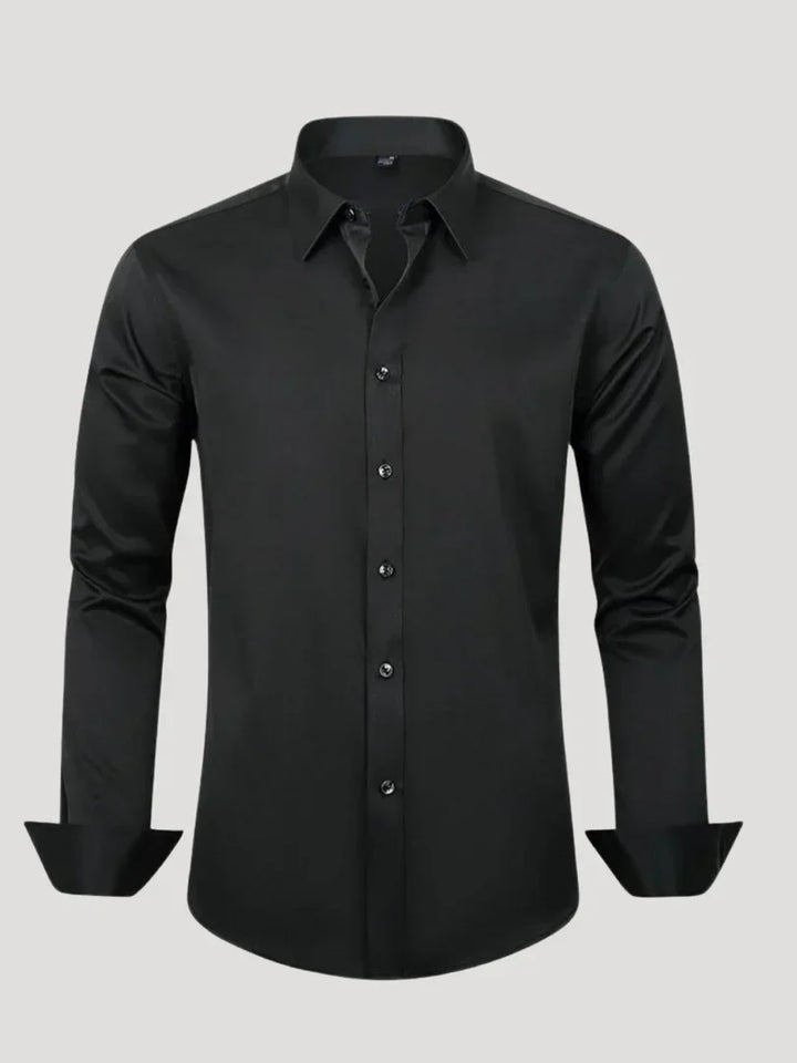 Bordon Non-Iron Stretch Shirt with Button Placket - Elena Harper
