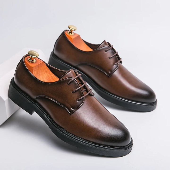 Men's Lace-up Oxford Shoes - Elena Harper