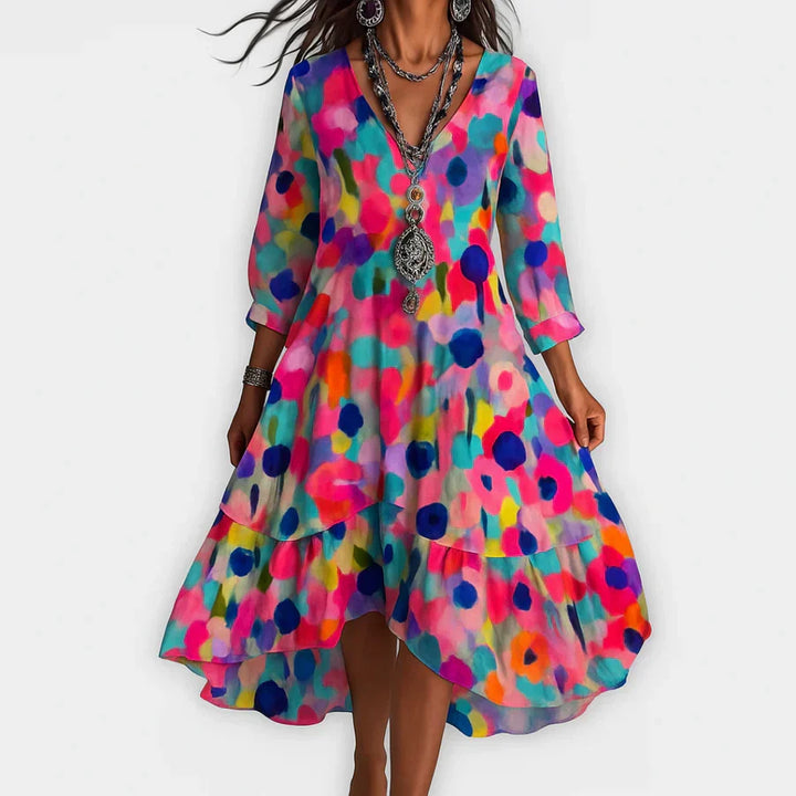 Soraya Breezy Boho Dress With a Body-Flattering Flow - Elena Harper
