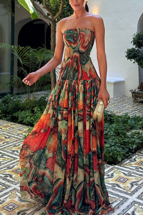 Costantina Flowing Long Dress, view 2 - Elena Harper