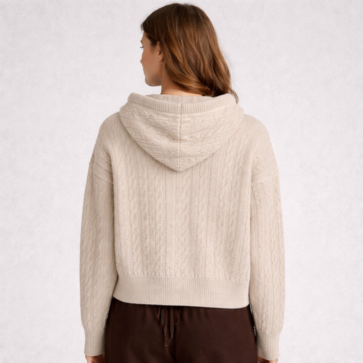 Ladies Oversized Fit Hoodie with Structured Hood