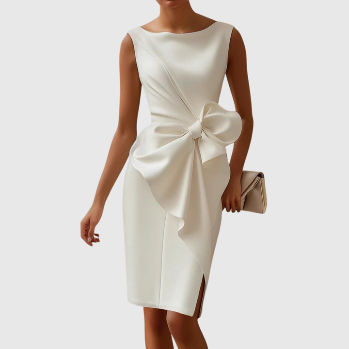 Ainsley Elegant Sleeveless Midi Dress - Elena Harper