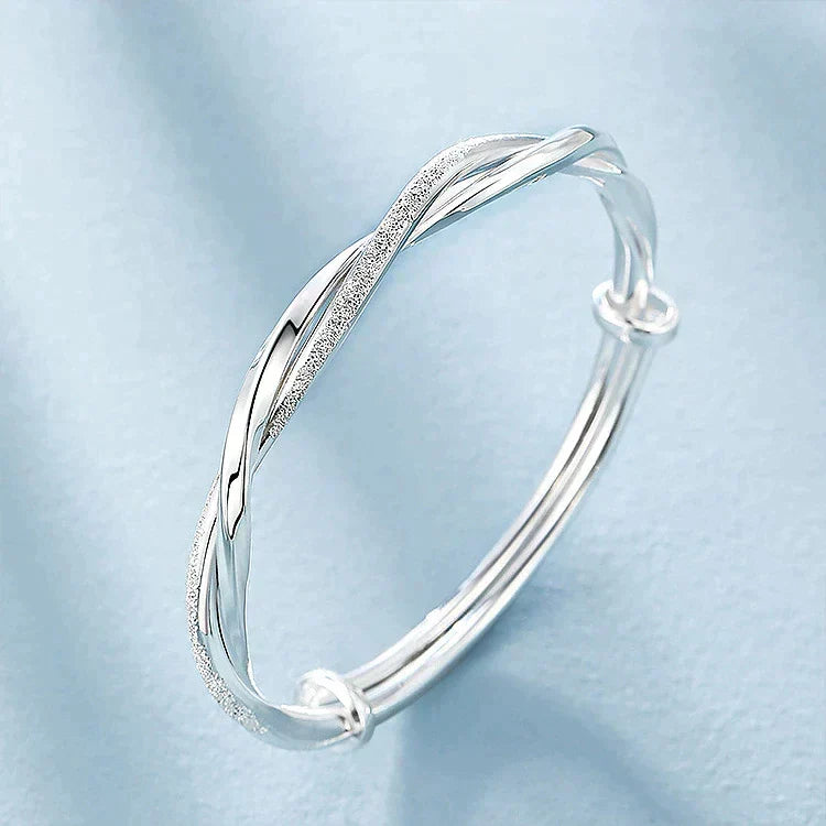 Twisted Silver Bracelet – Carrie