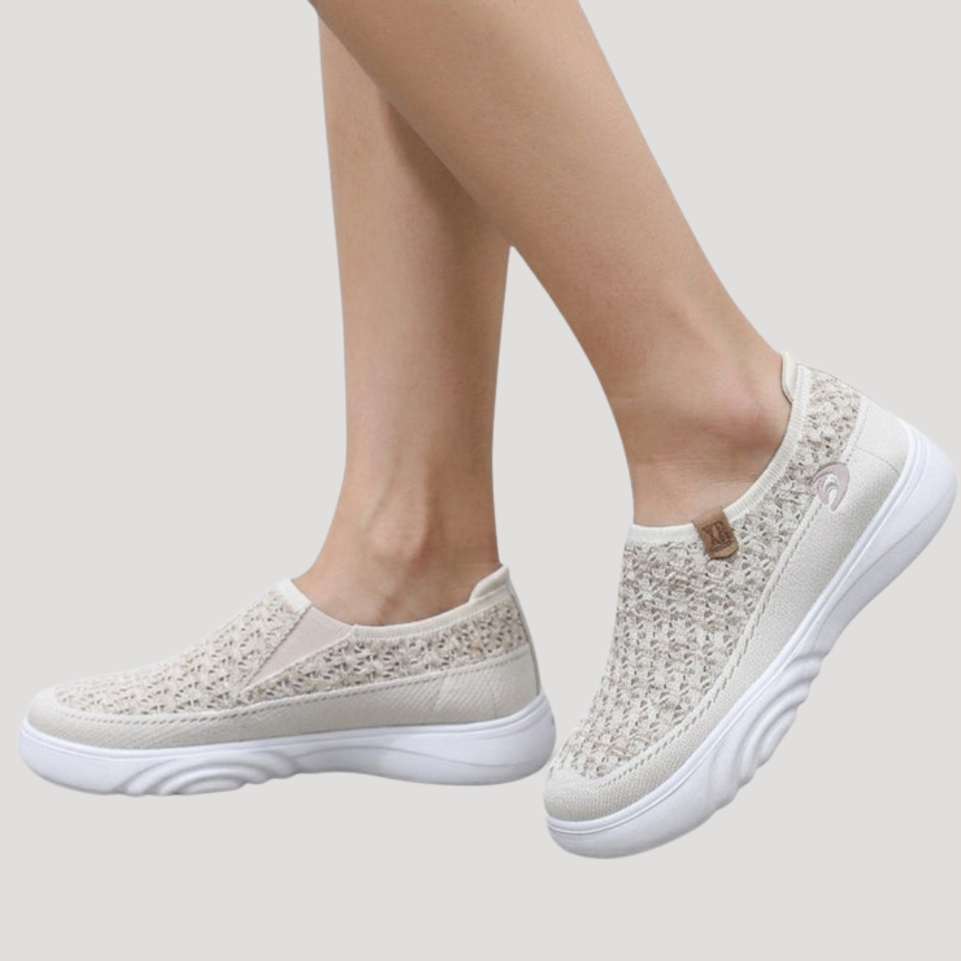 Women's Slip-On Walking Sneakers with Lightweight Sole