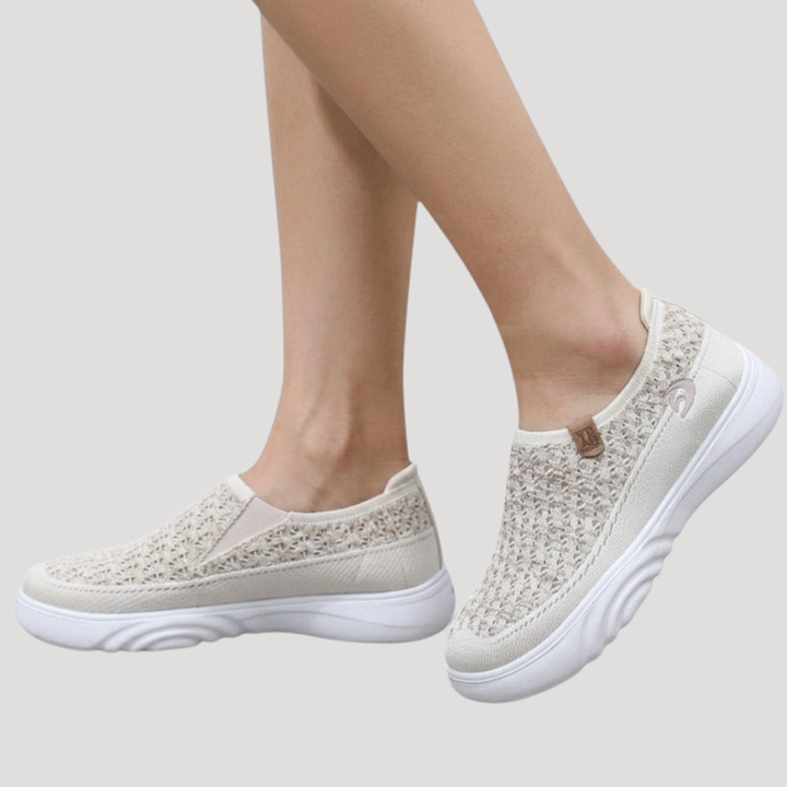 Women's Slip-On Walking Sneakers with Lightweight Sole