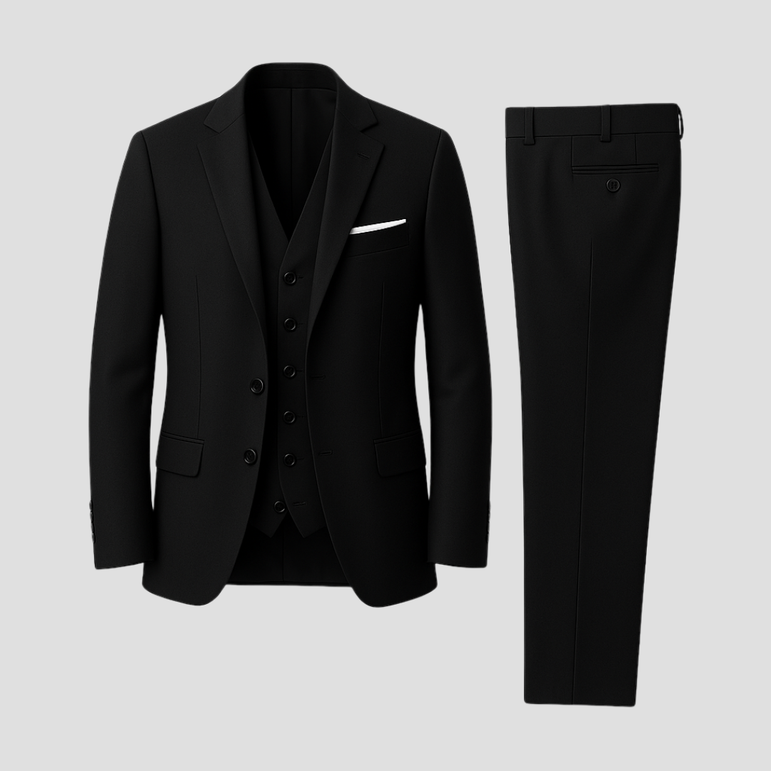 Laurent Monaco Slim-Fit Ceremony Suit for Men, view 2 - Elena Harper