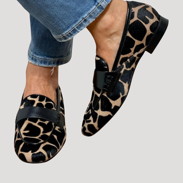 Elegant Leopard Women's Loafers