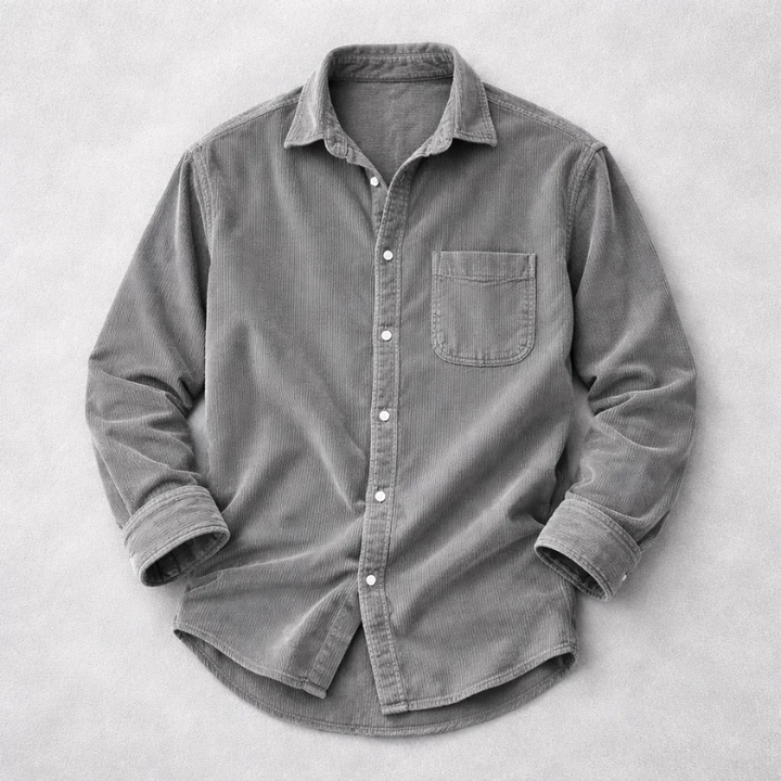 Classic Corduroy Shirt for Men - Elena Harper
