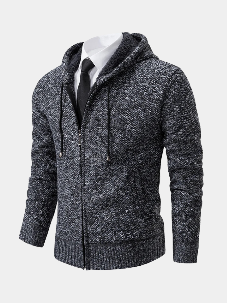 Fleece Zip Cardigan - Elena Harper