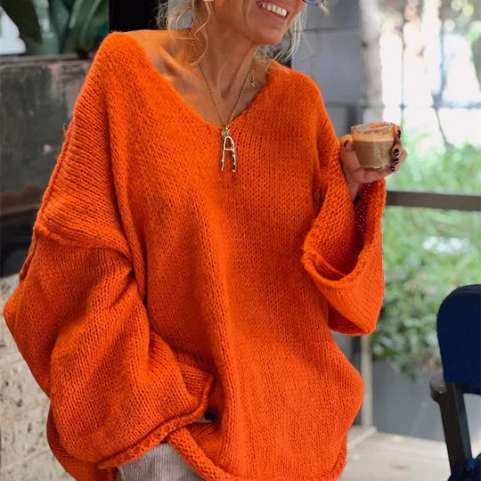 Alana - Elegant V-Neck Sweater