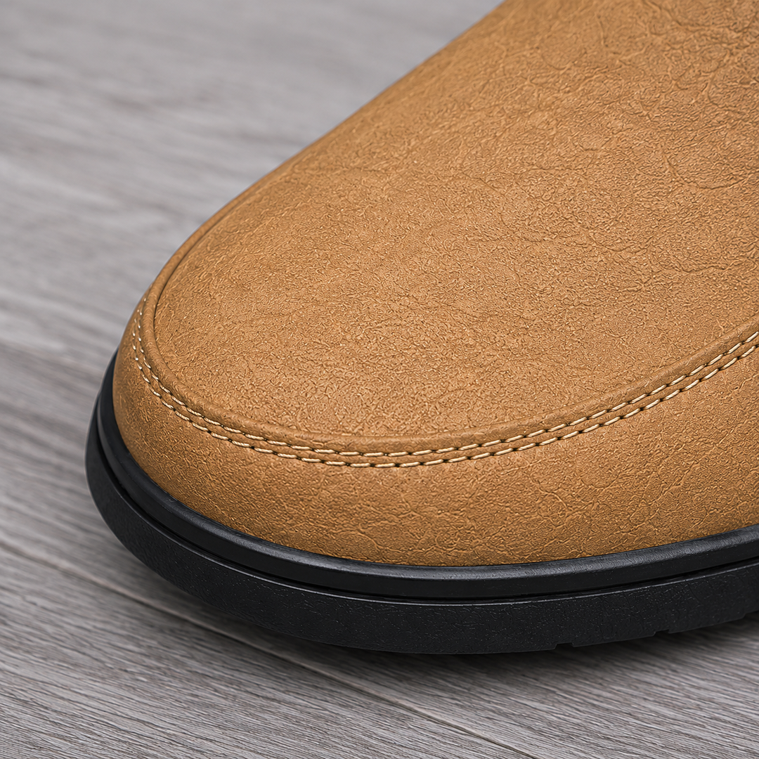 Apron Toe Leather Shoes - Elena Harper