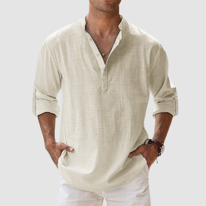 Lewis Breathable Linen Shirt - Elena Harper
