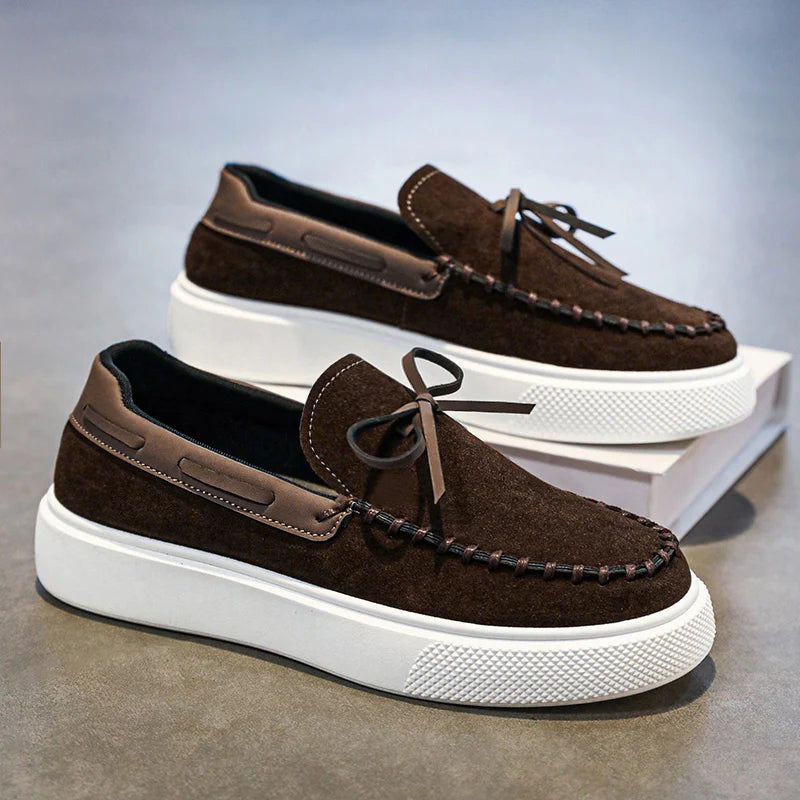 Elegant Suede Shoes for Men - Elena Harper
