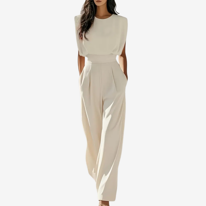 Sofia Jumpsuit with Defined Waist - Elena Harper