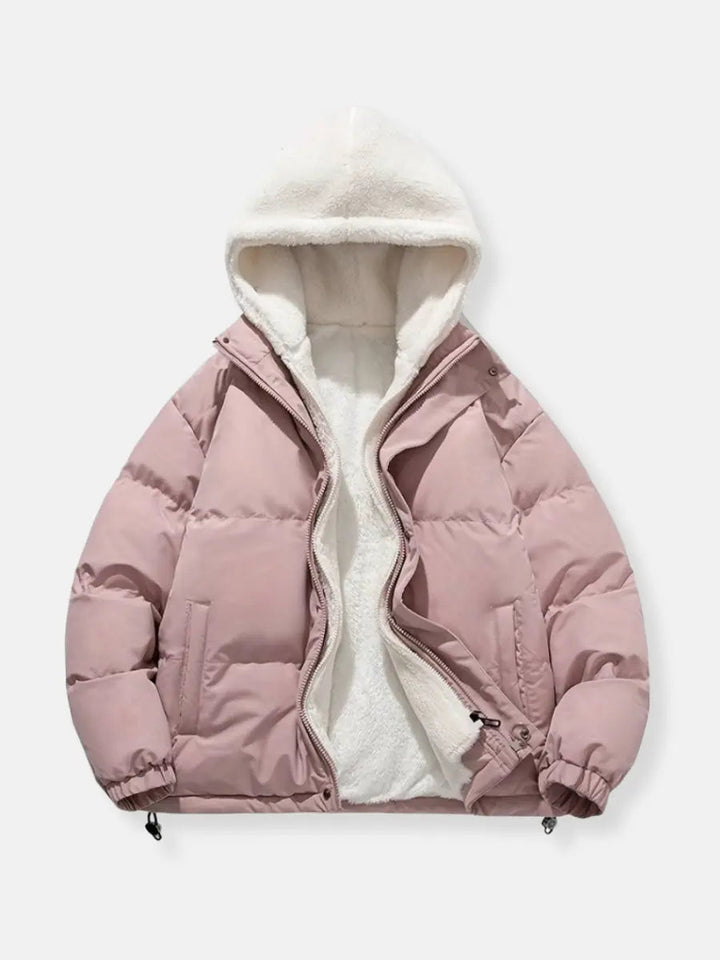 Women's Luxury Winter Puffer Jacket with Plush Hood