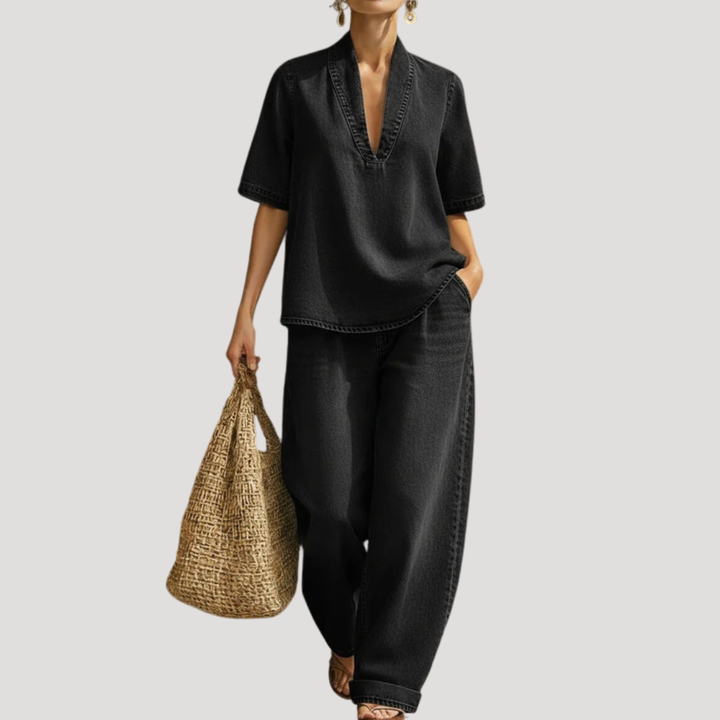 Women’s Casual Loose Fit Denim Set