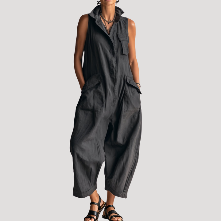 Loose-Fitting Sleeveless Summer Jumpsuit for Women