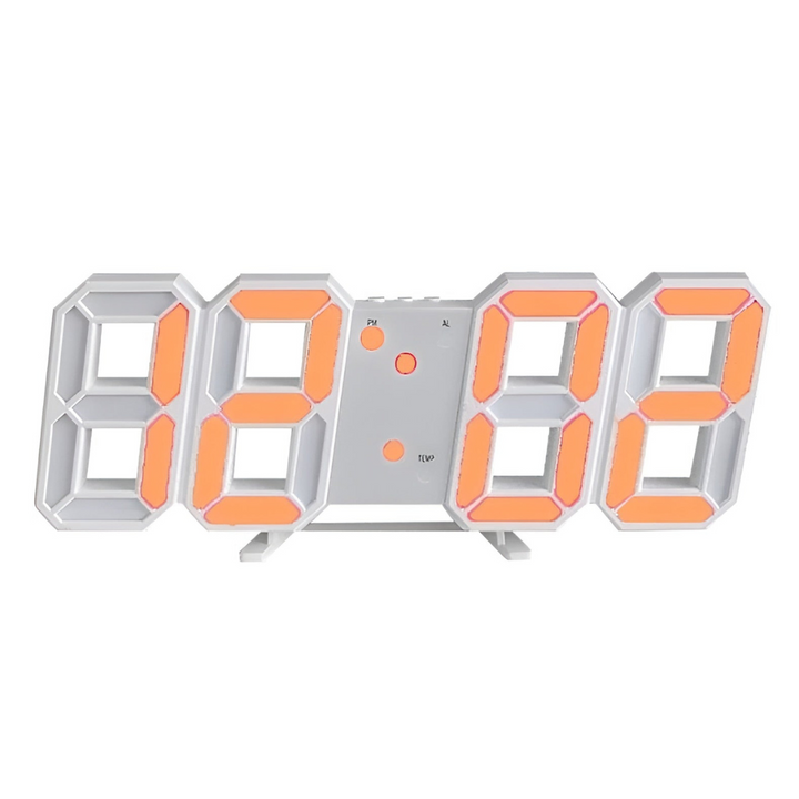 Unisex Futuristic 3D LED Wall Clock – Modern Smart Display