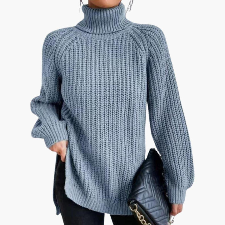 Marina | Cozy Oversized Knit Sweater with Turtleneck