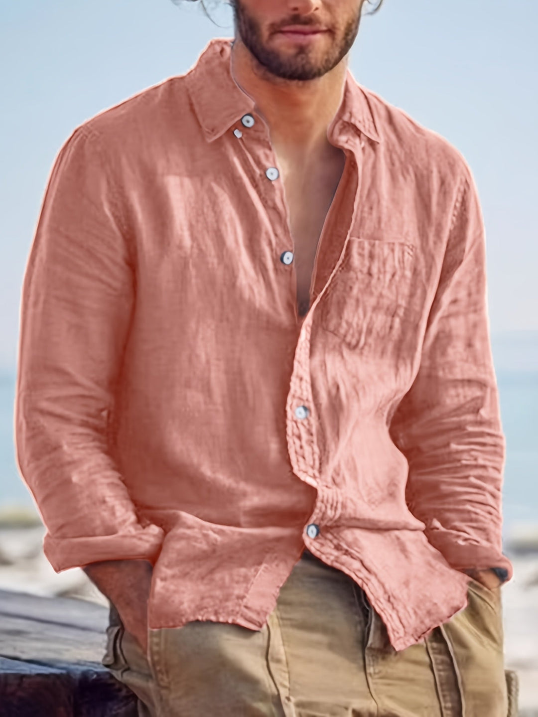 Cotton Shirt for Men - Elena Harper