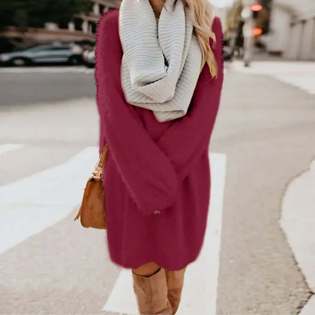 Mini Dress with Loose Sleeves